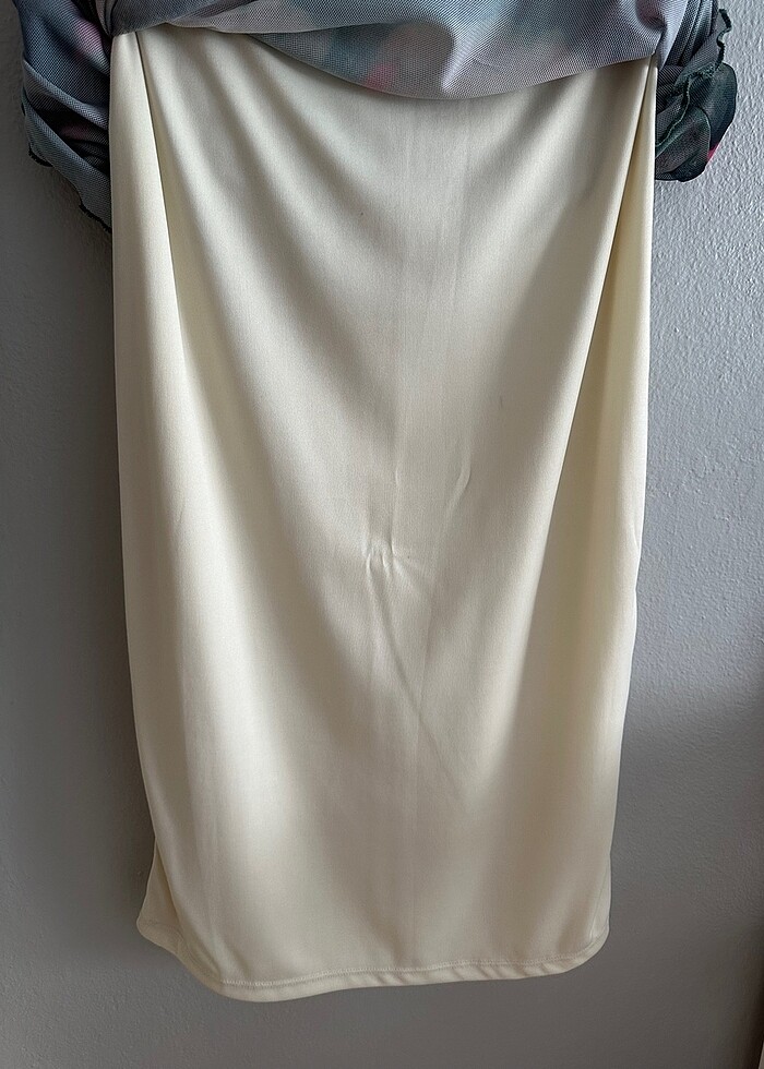 Kalem Batik Tül Midi Etek - Görsel 4