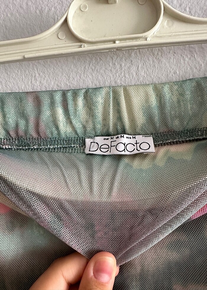 Kalem Batik Tül Midi Etek - Görsel 3