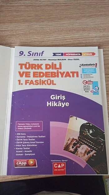  9.sınıf Türk Dili ve Edebiyatı test kitabı 