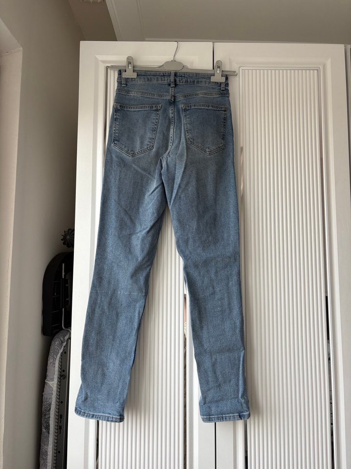 Kadın Mavi Midi Boy Denim Jean - Görsel 3