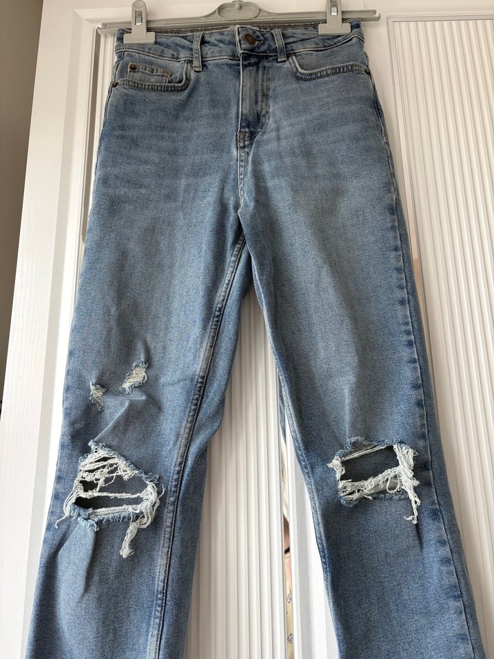Kadın Mavi Midi Boy Denim Jean - Görsel 2