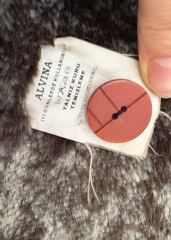 Vintage Kahverengi Süet Kürklü Kadın Kaban - Görsel 4