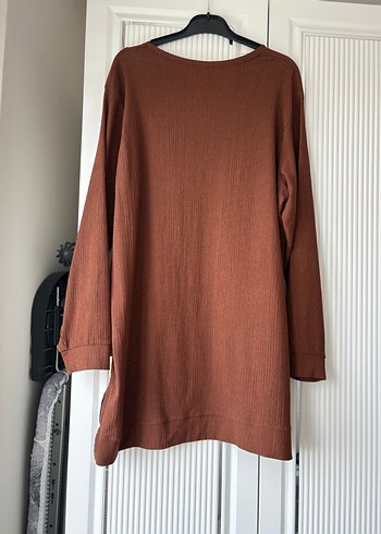Kadın Kahverengi Uzun Kollu Tunik - Görsel 2