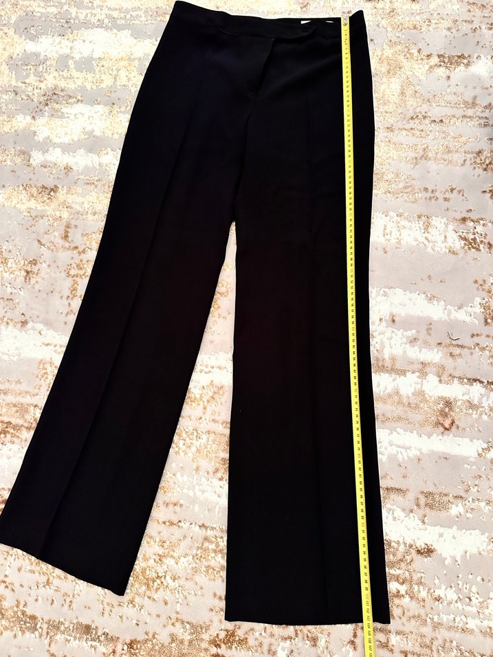 Klasik Siyah Deri Tokalı Kadın Blazer Takım - Görsel 5