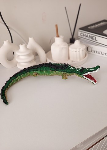 Boncuk İşlemeli Renkli timsah Aksesuar - Görsel 2