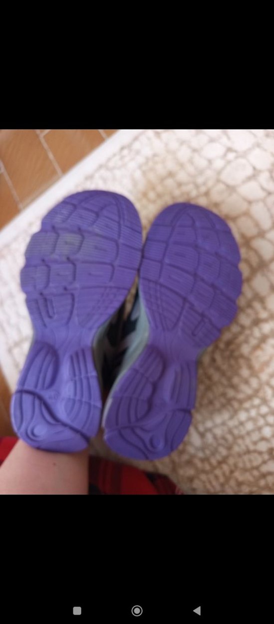 Adidas Bağcıklı Gri Mor Spor Ayakkabı - Görsel 2