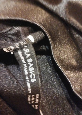 Zara Spor için Parlak Siyah Kadın Tayt