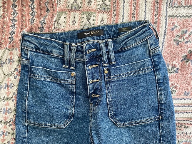 12-13 Yaş Beden mavi Renk Mavi Jean