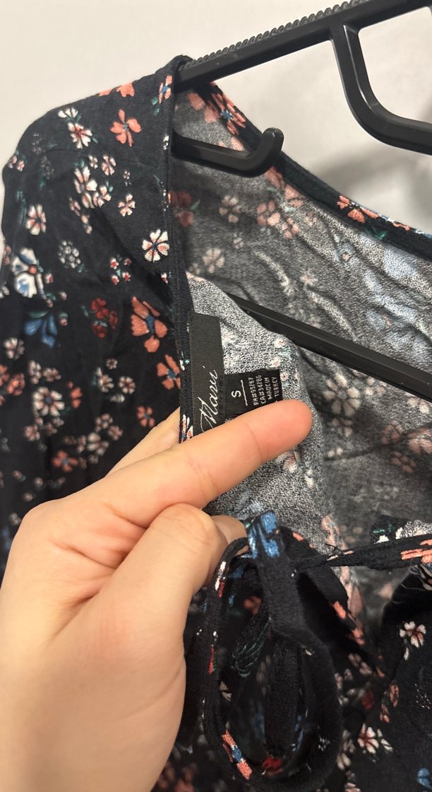 Çiçek Desenli Bohem  Mini Elbise - Görsel 5