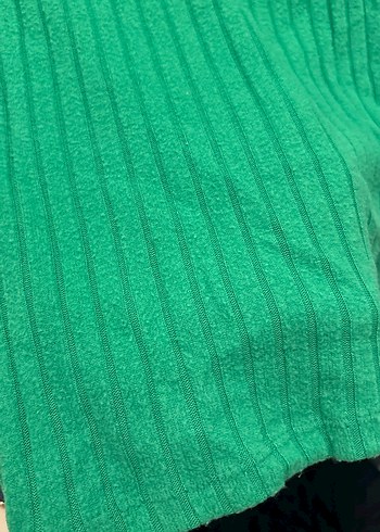 Yeşil Balıkçı Yaka Stradivarius Triko Kadın Kazak - Görsel 5