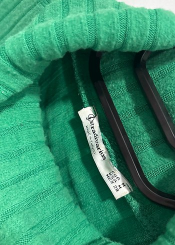 Yeşil Balıkçı Yaka Stradivarius Triko Kadın Kazak - Görsel 3