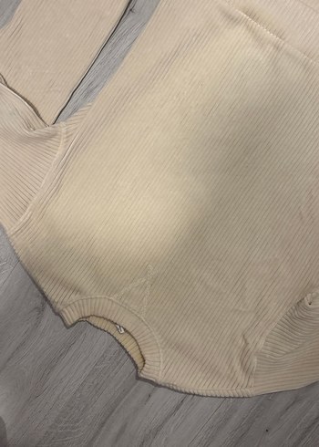 Bej Kadın Uzun Kollu Pilili Triko - Görsel 2