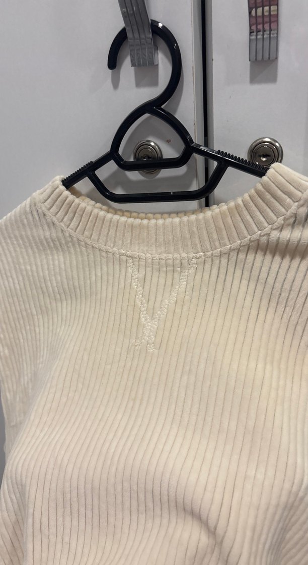 Bej Kadın Uzun Kollu Pilili Triko - Görsel 5