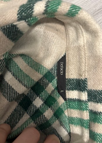 Düğmeli Yeşil Ekose Oduncu Gömleği - Görsel 9