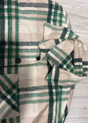 Düğmeli Yeşil Ekose Oduncu Gömleği - Görsel 3