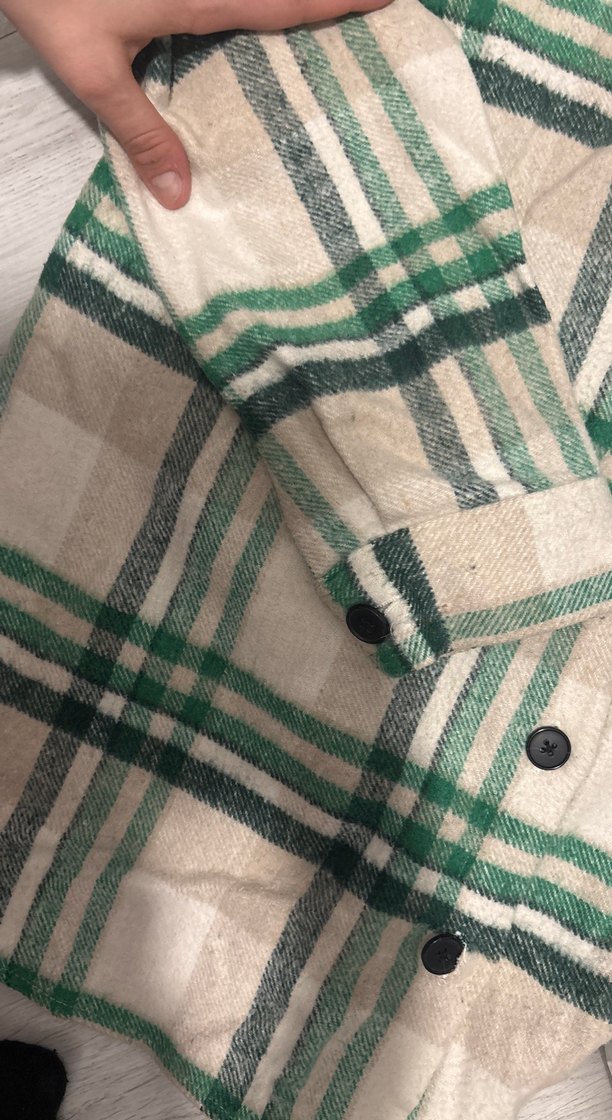 Düğmeli Yeşil Ekose Oduncu Gömleği - Görsel 4