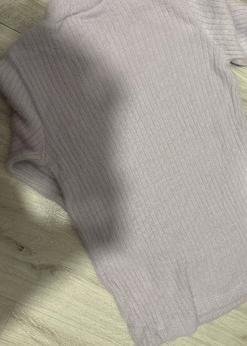 Lila Kadın Yumuşak Triko Bisiklet Yaka Kazak - Görsel 5