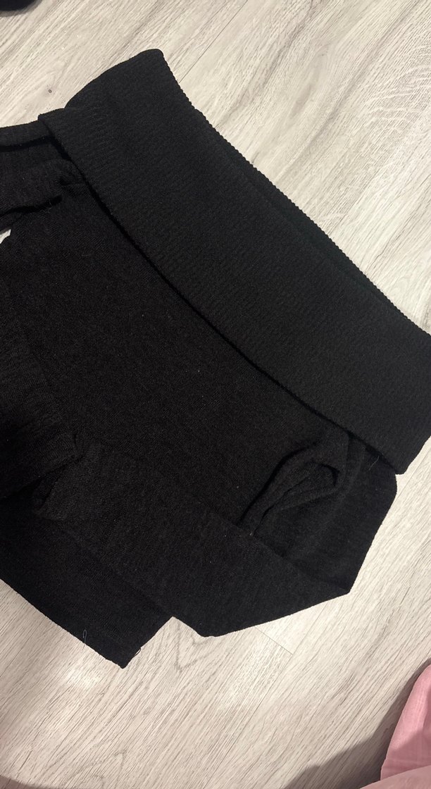 Siyah Kadın Triko Yarım Balıkçı Yaka Kazak - Görsel 2