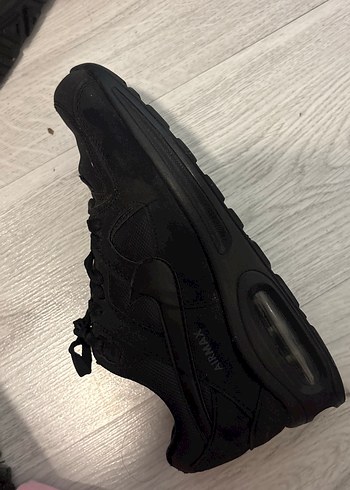 Siyah Nike Air Max Suni Deri Kadın Spor Ayakkabı - Görsel 4