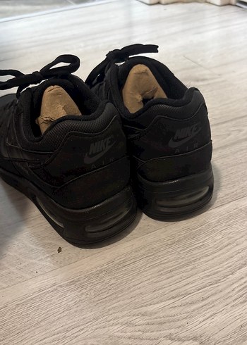 Siyah Nike Air Max Suni Deri Kadın Spor Ayakkabı - Görsel 2