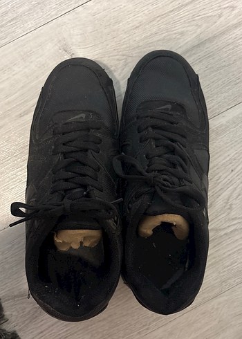 Siyah Nike Air Max Suni Deri Kadın Spor Ayakkabı - Görsel 3