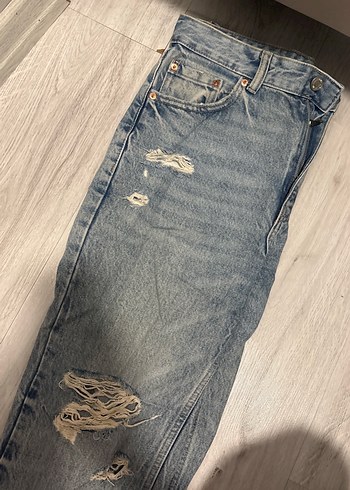 Pull & Bear Kadın Bol Kesim Midi Jean - Görsel 2