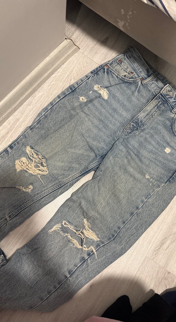 Pull & Bear Kadın Bol Kesim Midi Jean - Görsel 4