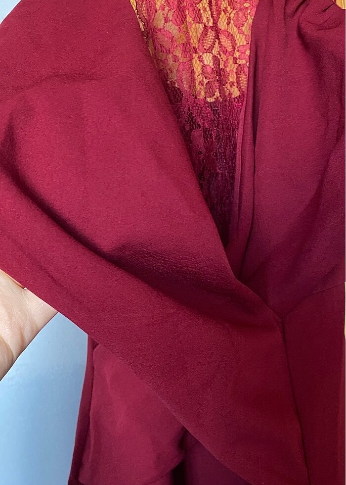 Bordo Trendyolmilla Abiye - Görsel 2