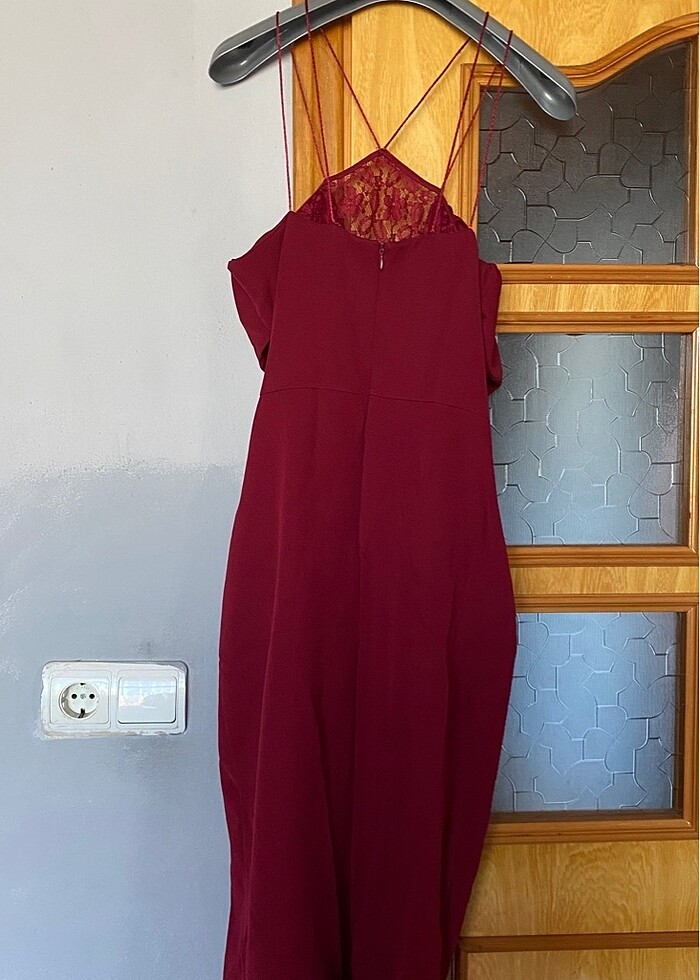 Bordo Trendyolmilla Abiye - Görsel 5