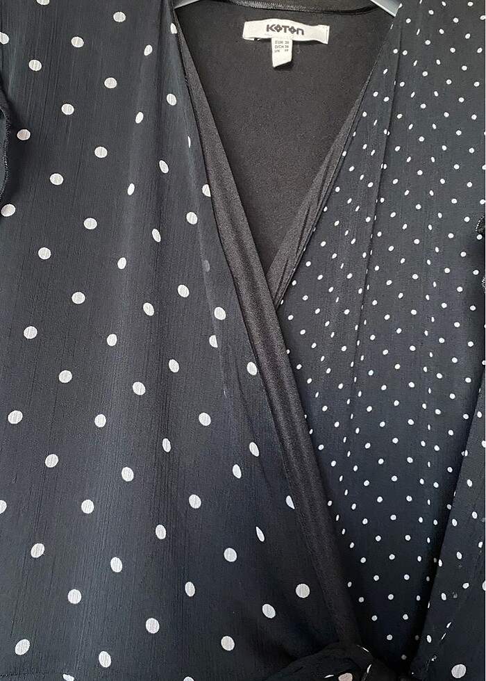 Koton Puantiyeli Şık Elbise - Görsel 4