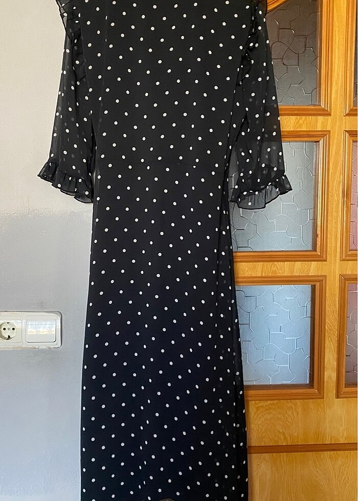 Koton Puantiyeli Şık Elbise - Görsel 5