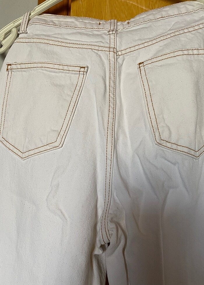 Beyaz Trendyıolmilla Culotte jeans - Görsel 4