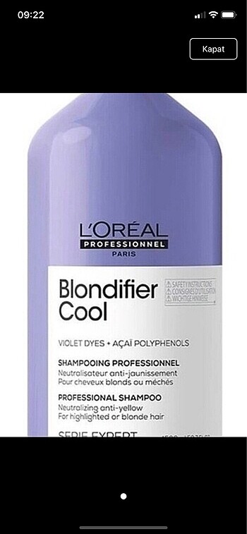 L'Oréal Paris Loreal Paris Loreal Serie Expert Blondifier Cool Ş