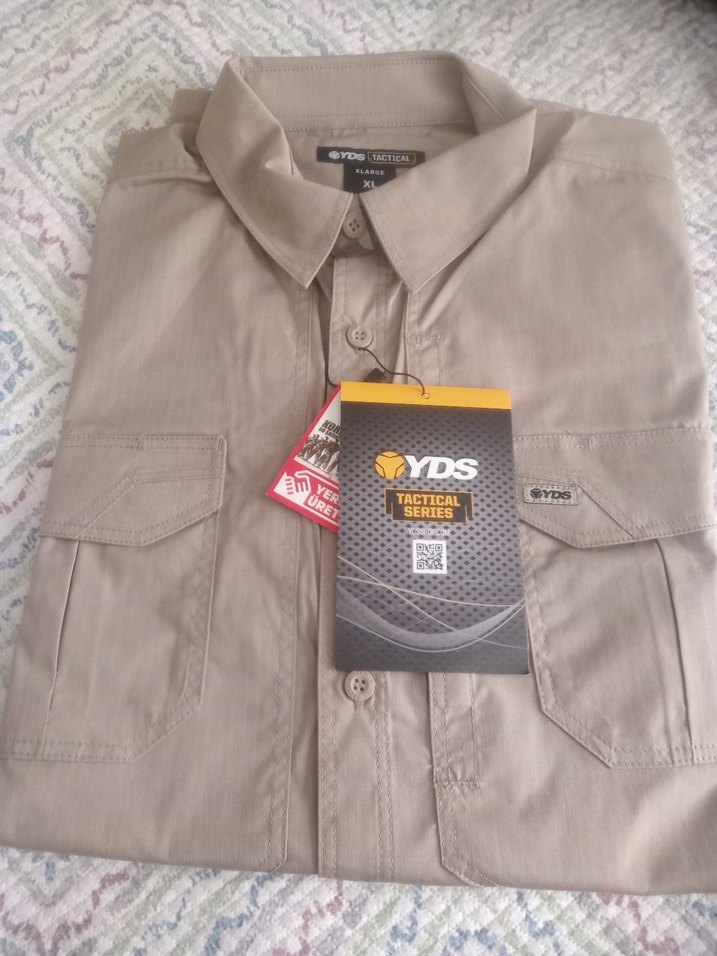YDS TACTİCAL BEJ RENGİ ERKEK GÖMLEK 2XL VE S BEDEN MEVCUT - Görsel 5