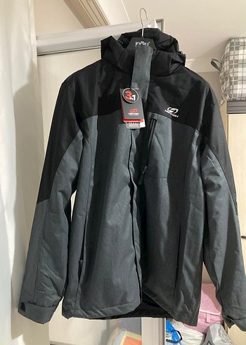 Erkek Gri Fermuarlı Kayak Montu 3in1 - Görsel 2