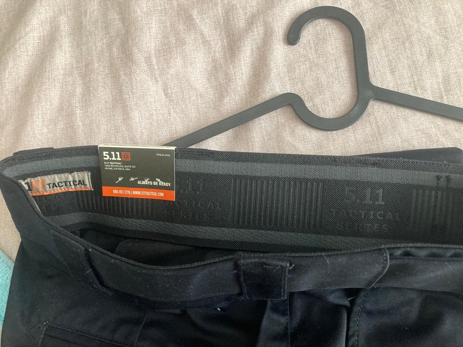 5.11 MARKA Erkek Kemerli Lacivert Denim Pantolon - Görsel 3