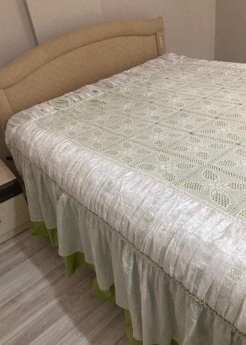 Beden EL YAPIMI ÇİFT KİŞİLİK DANTEL YATAK ÖRTÜSÜ