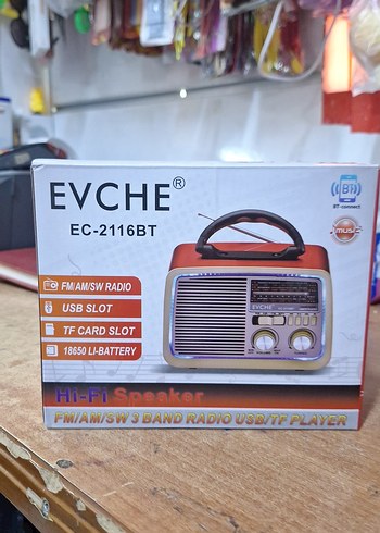 EVCHE EC-2116BT Renkli Radyo ve Müzik Sistemi