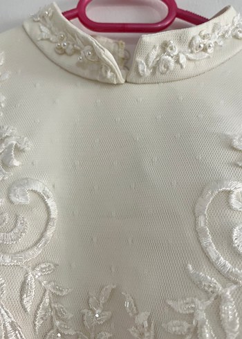 Dantel İşlemeli Uzun Kollu Balık Gelinlik - Görsel 7