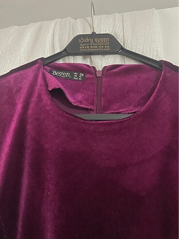 Kadife murdum elbise - Görsel 2