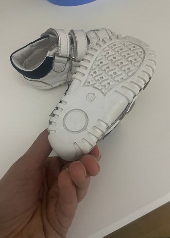 Beyaz Erkek Çocuk Spor Ayakkabı Velcro - Görsel 3