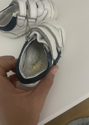 Beyaz Erkek Çocuk Spor Ayakkabı Velcro - Görsel 2