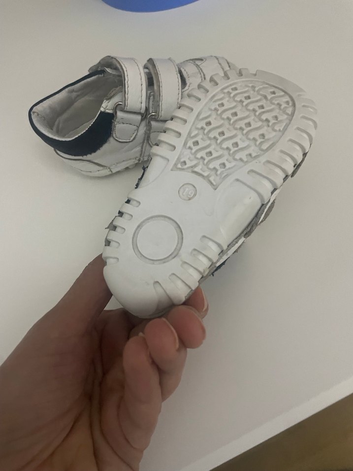 Beyaz Erkek Çocuk Spor Ayakkabı Velcro - Görsel 3