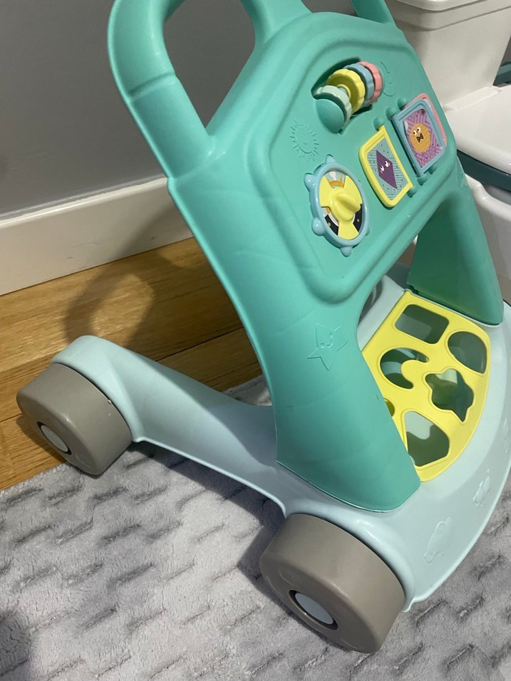 Pastel Turkuaz Bebek Yürüteci - Görsel 3