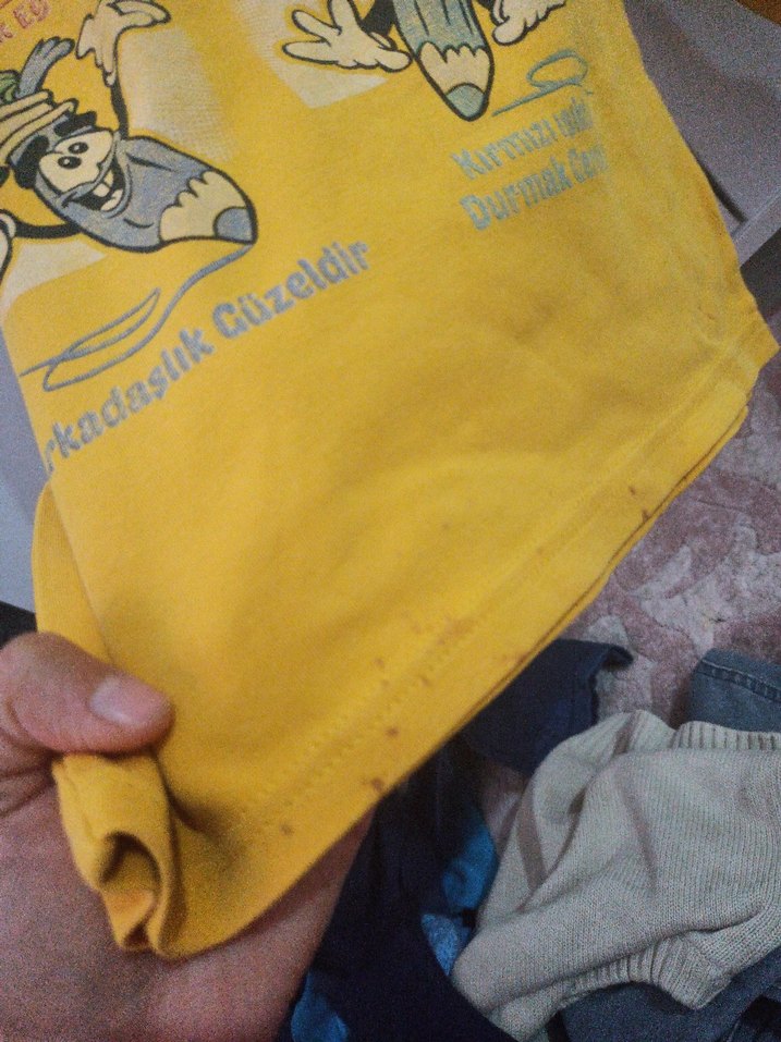 Sarı Baskılı Erkek Çocuk Sweatshirt - Görsel 2