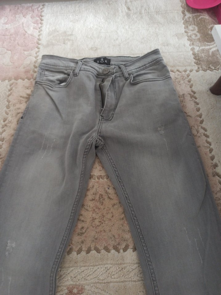 Gri Regular Fit Erkek çocuk Kot Pantolon - Görsel 2