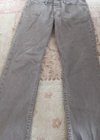 Gri Erkek Denim Pantolon Regular Fit - Görsel 3