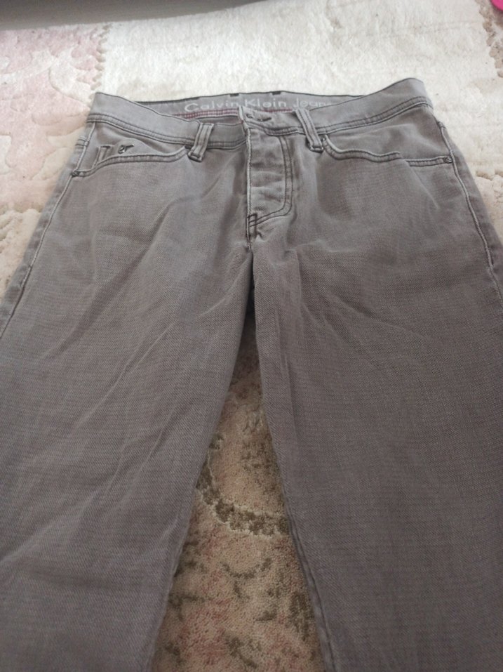 Gri Erkek Denim Pantolon Regular Fit - Görsel 2