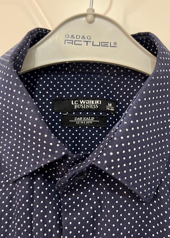 Erkek Uzun Kollu Lacivert Düğmeli Gömlek - Görsel 2