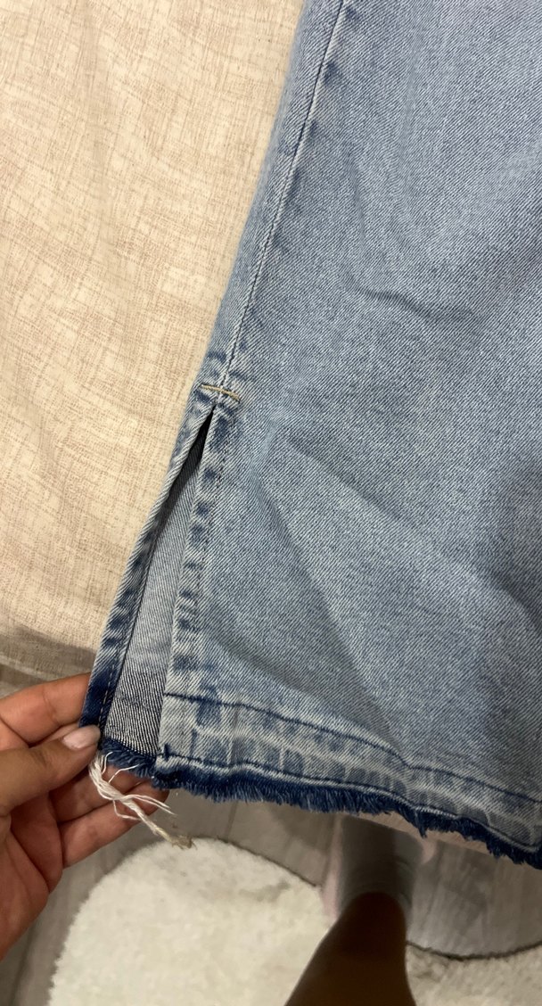 Mavi Midi Boy Regular Fit Kadın Denim Pantolon - Görsel 4